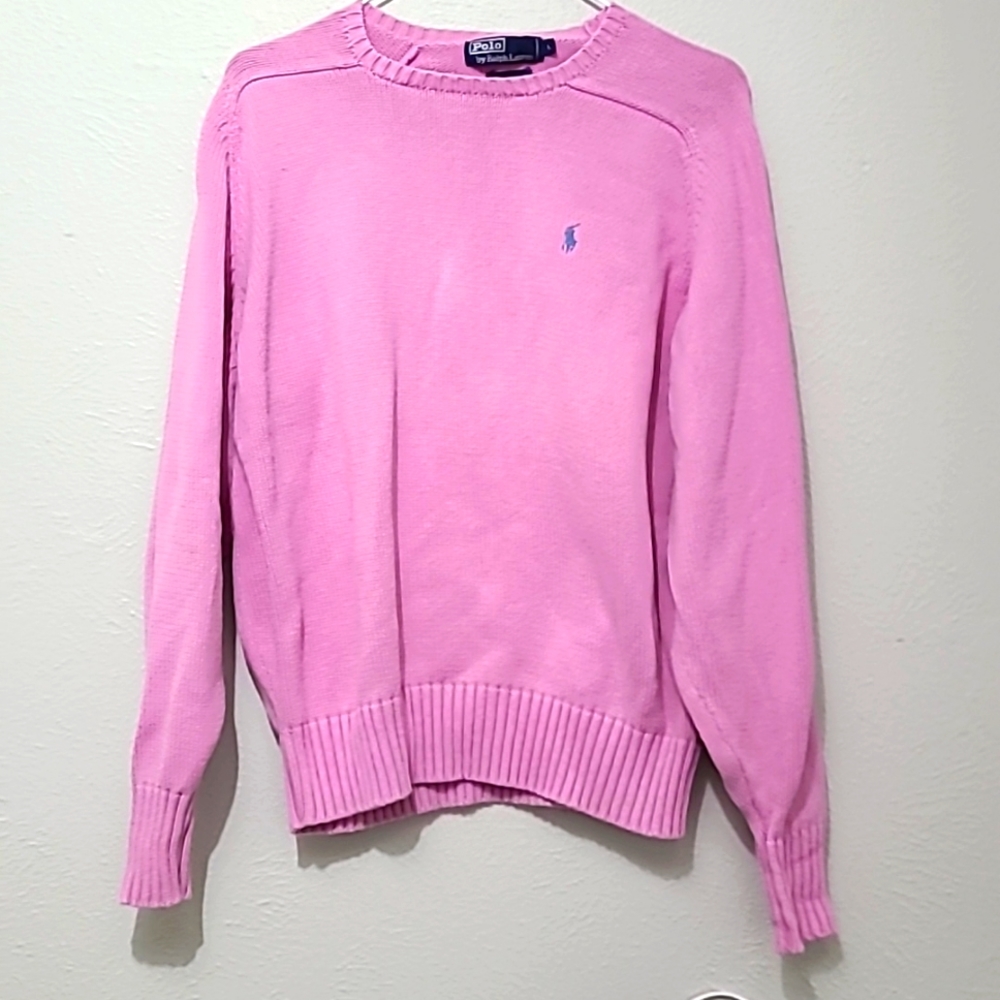 Polo RL Pink/Purplish Knit Sweater